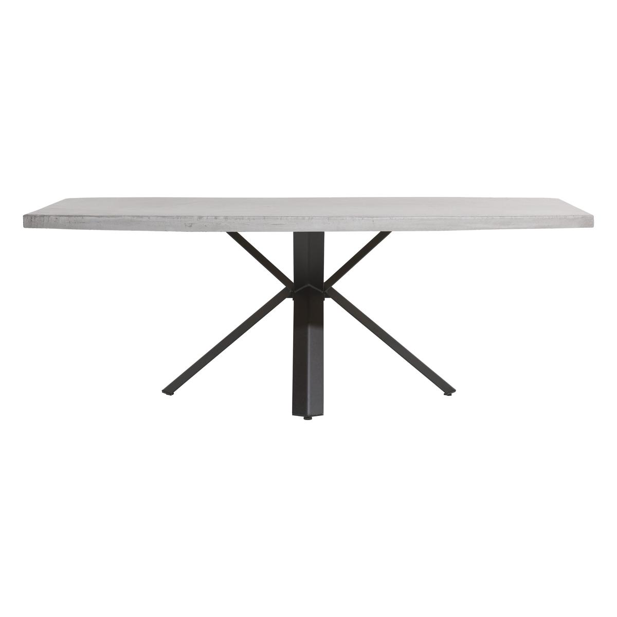 Habufa - Boston Star Leg Concrete Top Dining Table - 190-cm - Grey – image 1