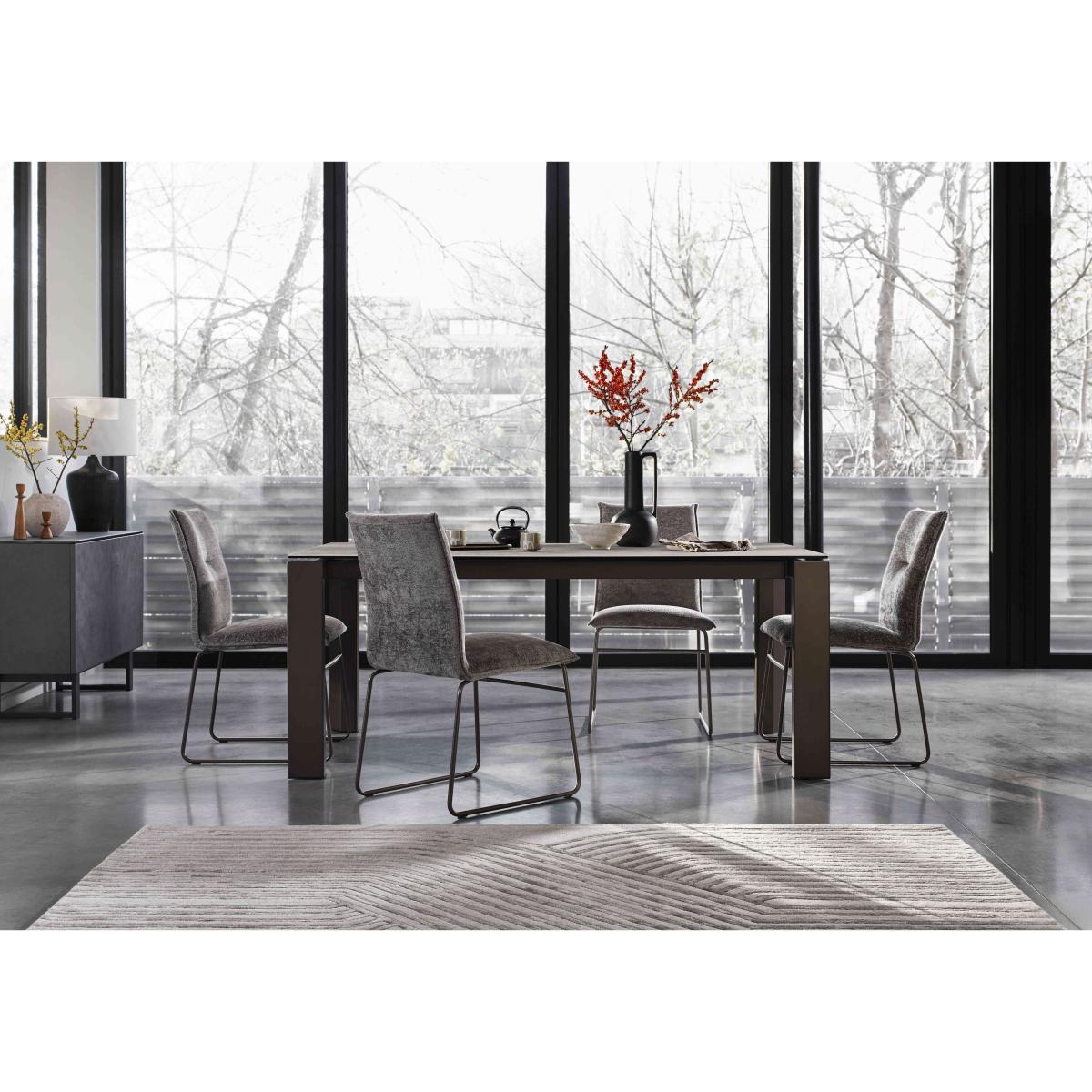 Connubia - Viola Extending Dining Table with Metal Legs - 160-cm – image 2