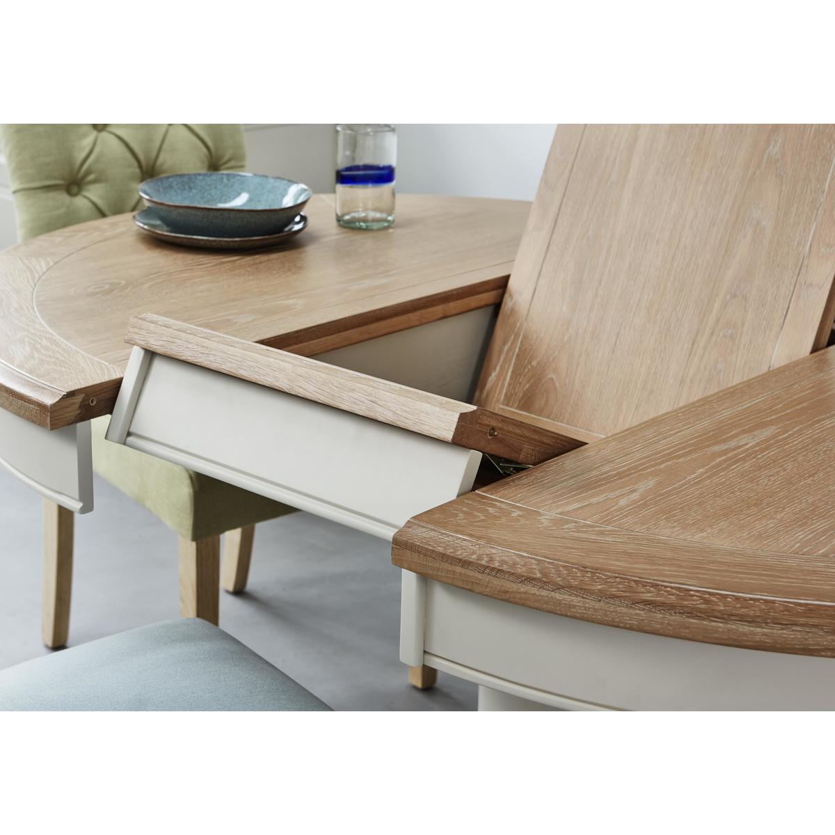 Furnitureland - Angeles Round Extending Dining Table - White – image 3