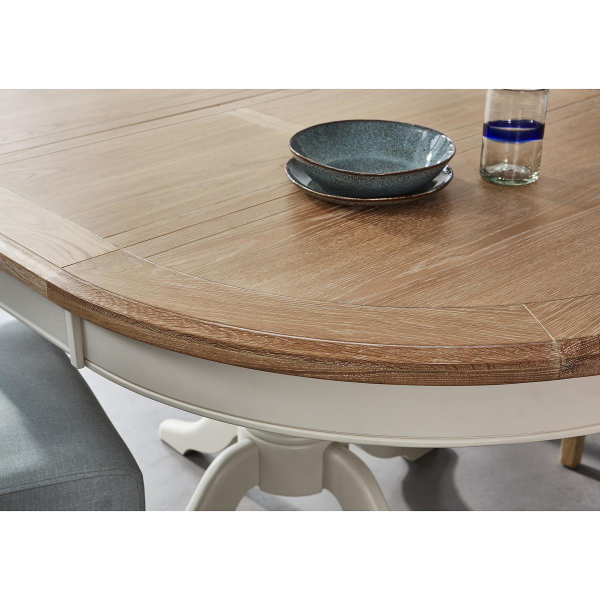 Furnitureland - Angeles Round Extending Dining Table - White – image 6