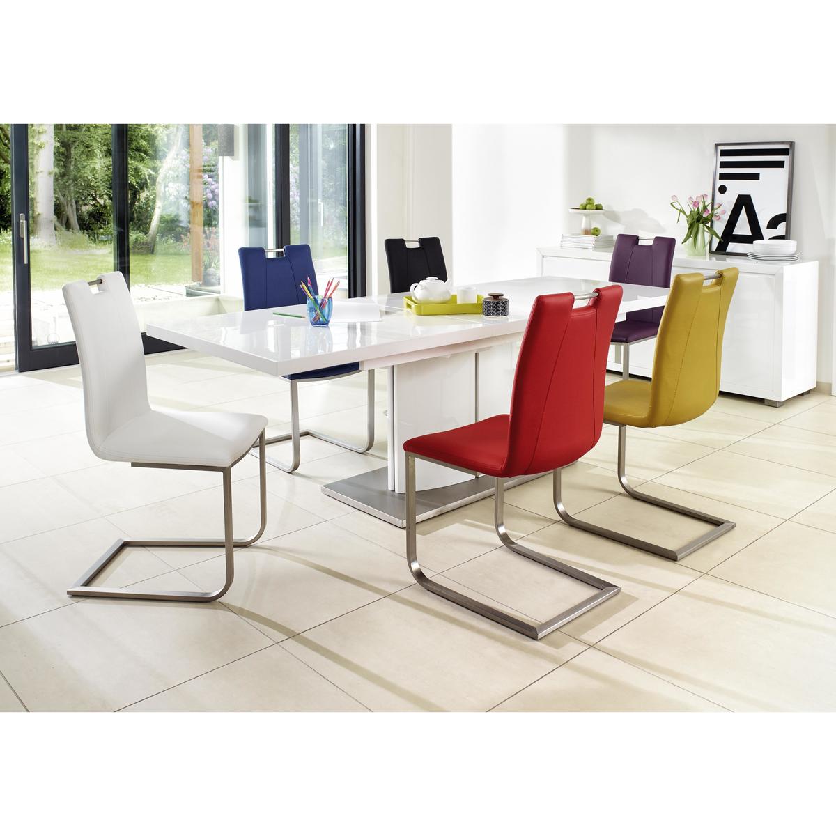 Grande White High Gloss Extending Dining Table - White - By Furniture Village – image 2