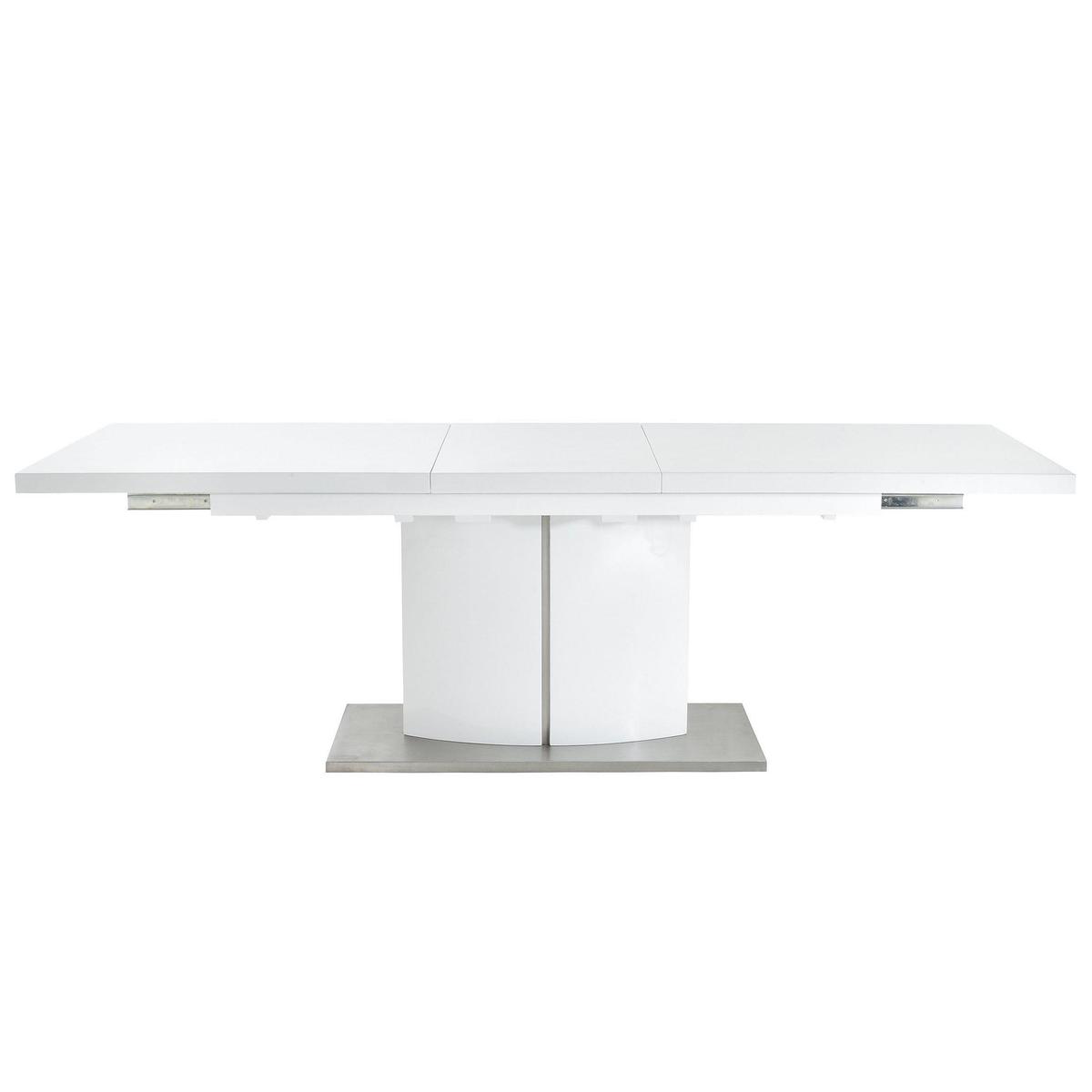 Grande White High Gloss Extending Dining Table - White - By Furniture Village – image 3