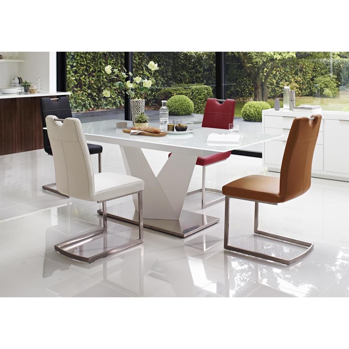 Panama White Extending Dining Table - White - By Furniture Village – image 3