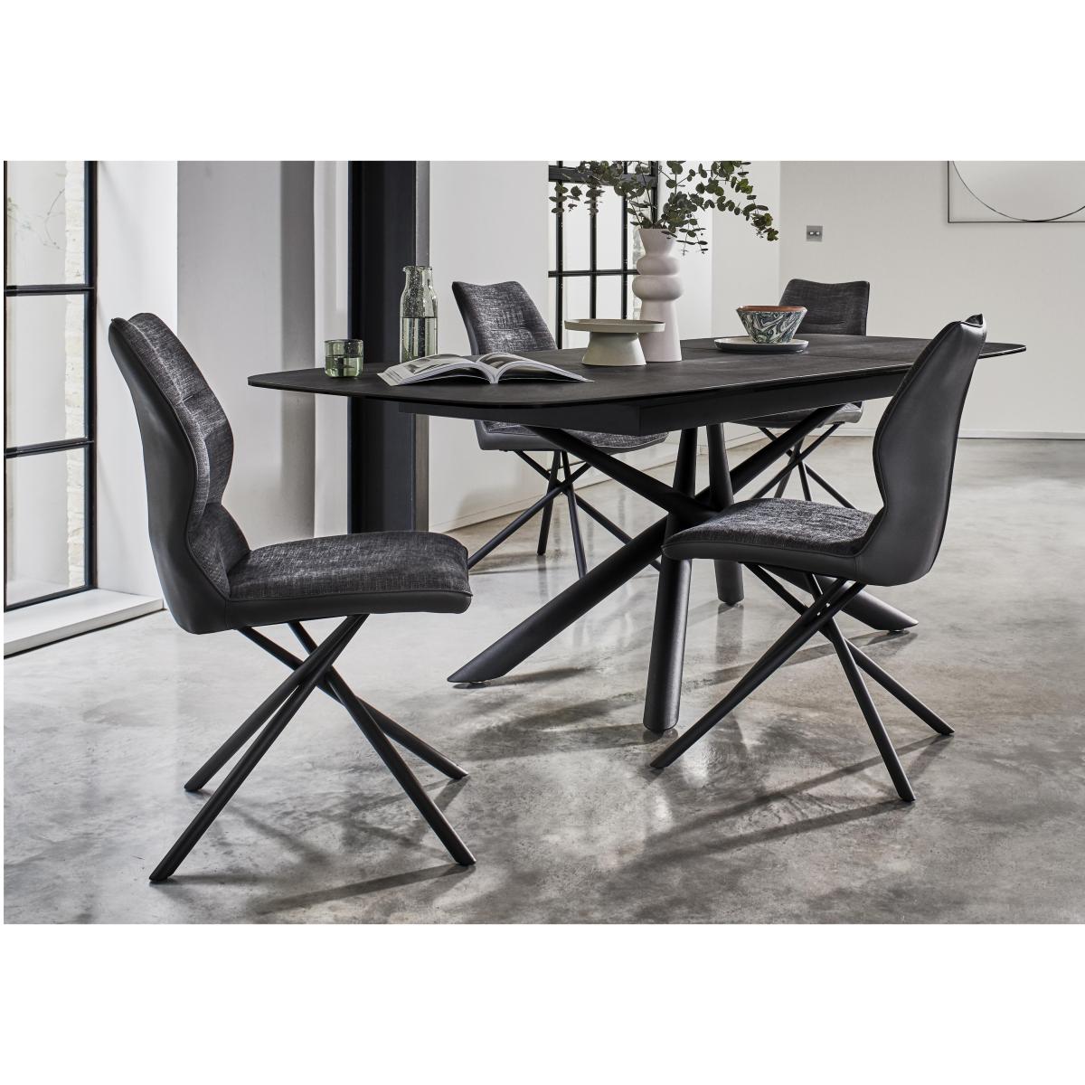Zeppelin Grey Extending Dining Table – image 2