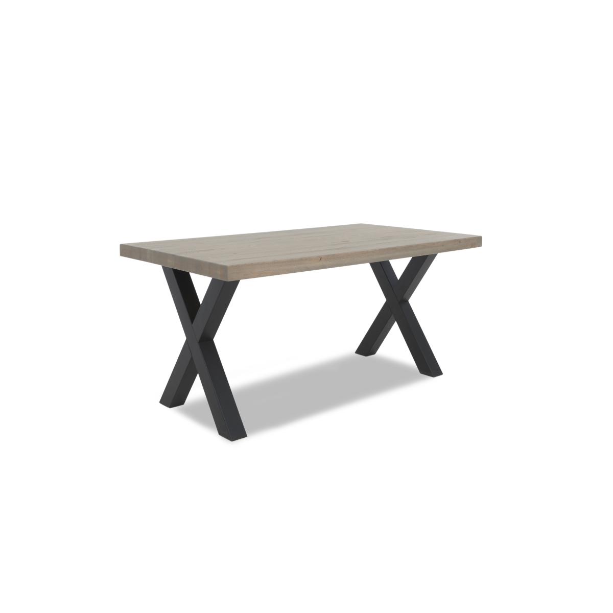 Bodahl - Compact Terra Straight Edge Dining Table with 6 Cognac Swivel Chairs - White Wash – image 5