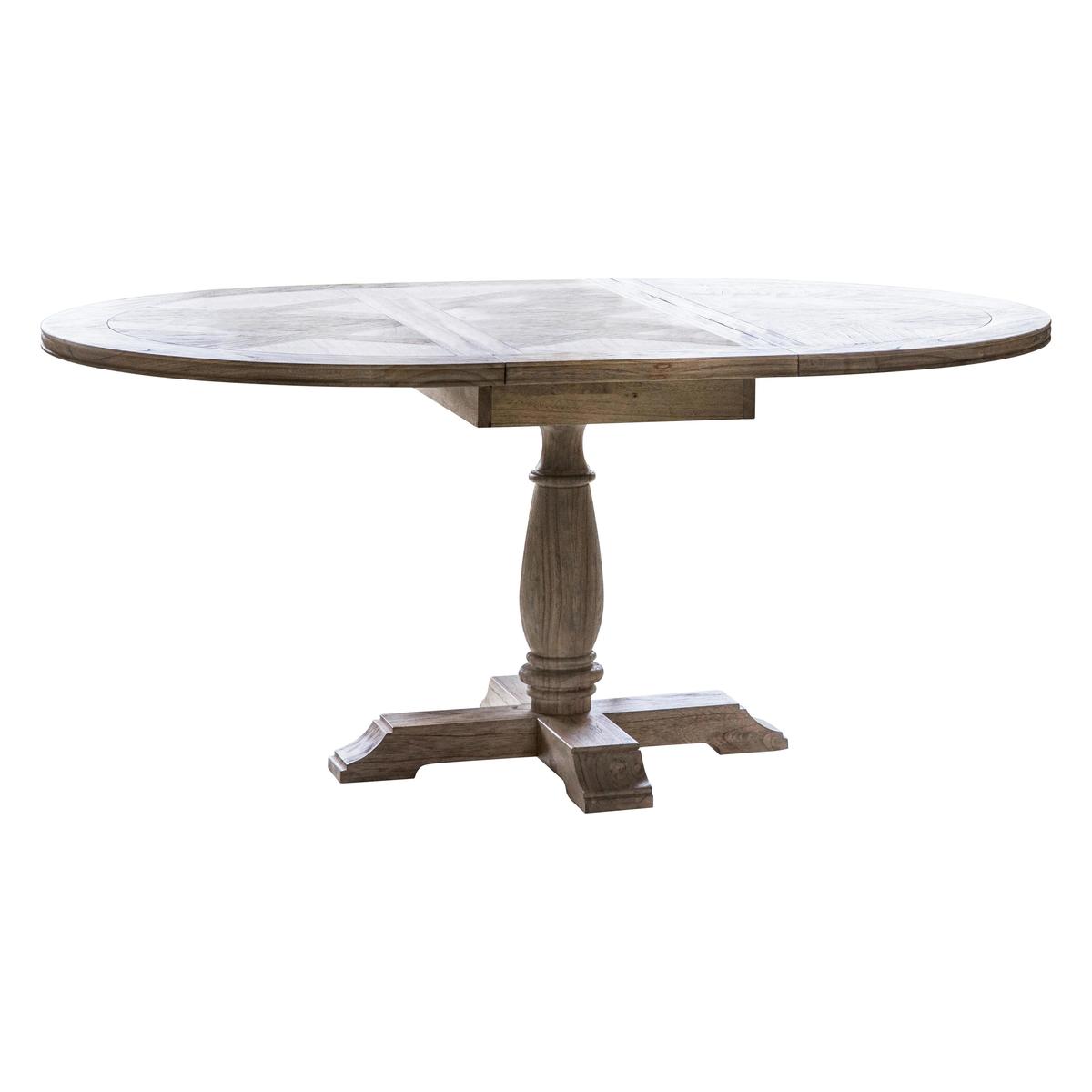 Riviera Round Extending Dining Table - Brown - By Furniture Village – image 1
