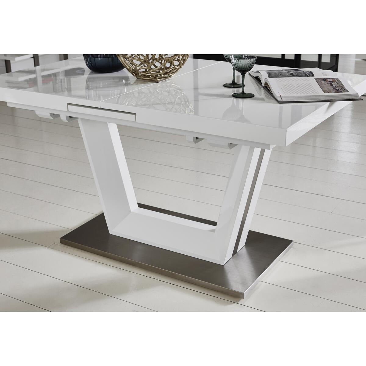 Bianco Small Extending Dining Table - White – image 3