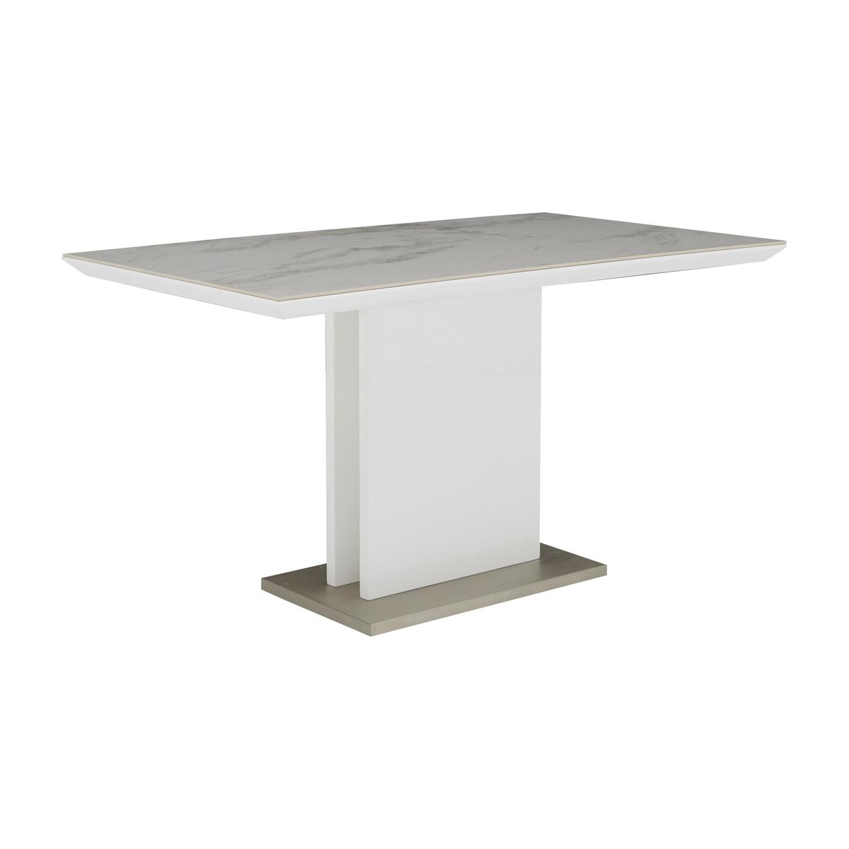 Central Park Ceramic Dining Table - White - By Furniture Village – image 1