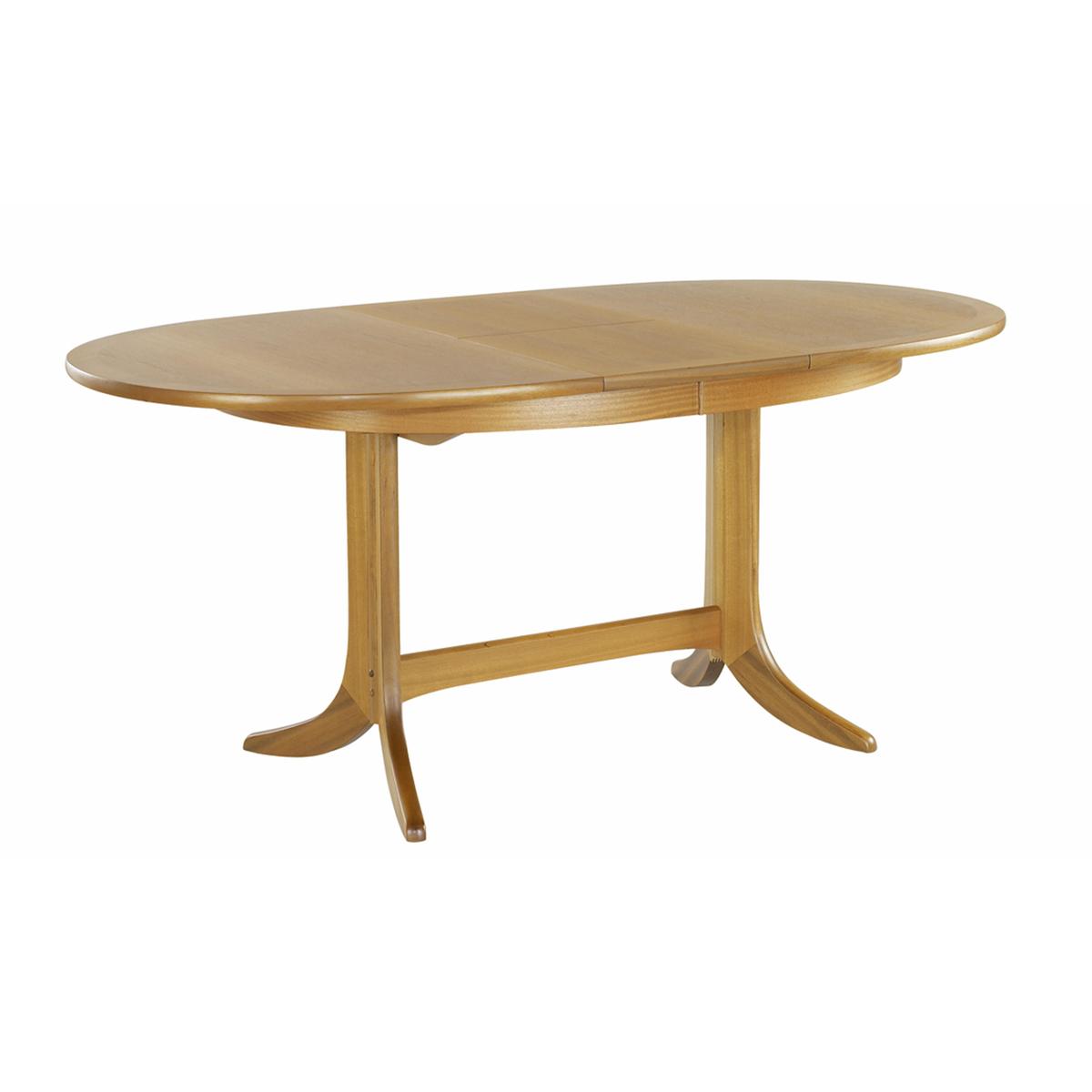 Nathan - Classic Large Oval Extending Dining Table - Brown – image 2