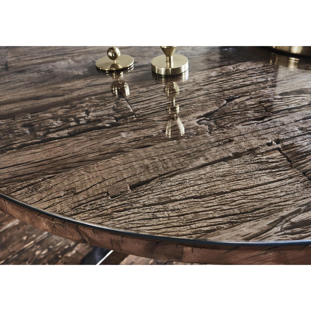 Chennai Round Dining Table - 150-cm - Brown – image 3
