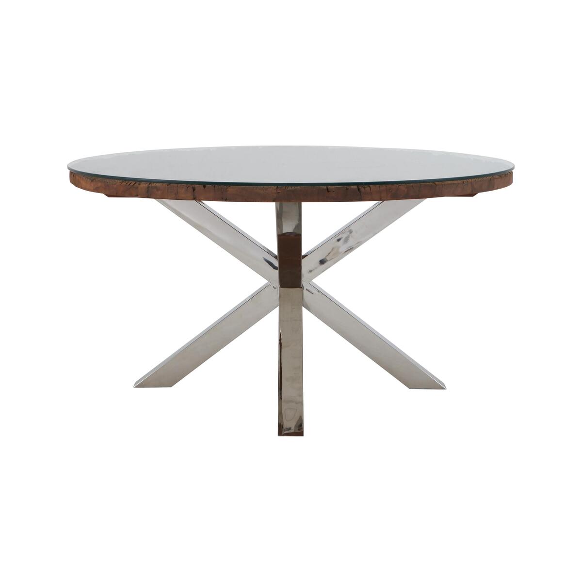 Chennai Round Dining Table - 150-cm - Brown – image 2