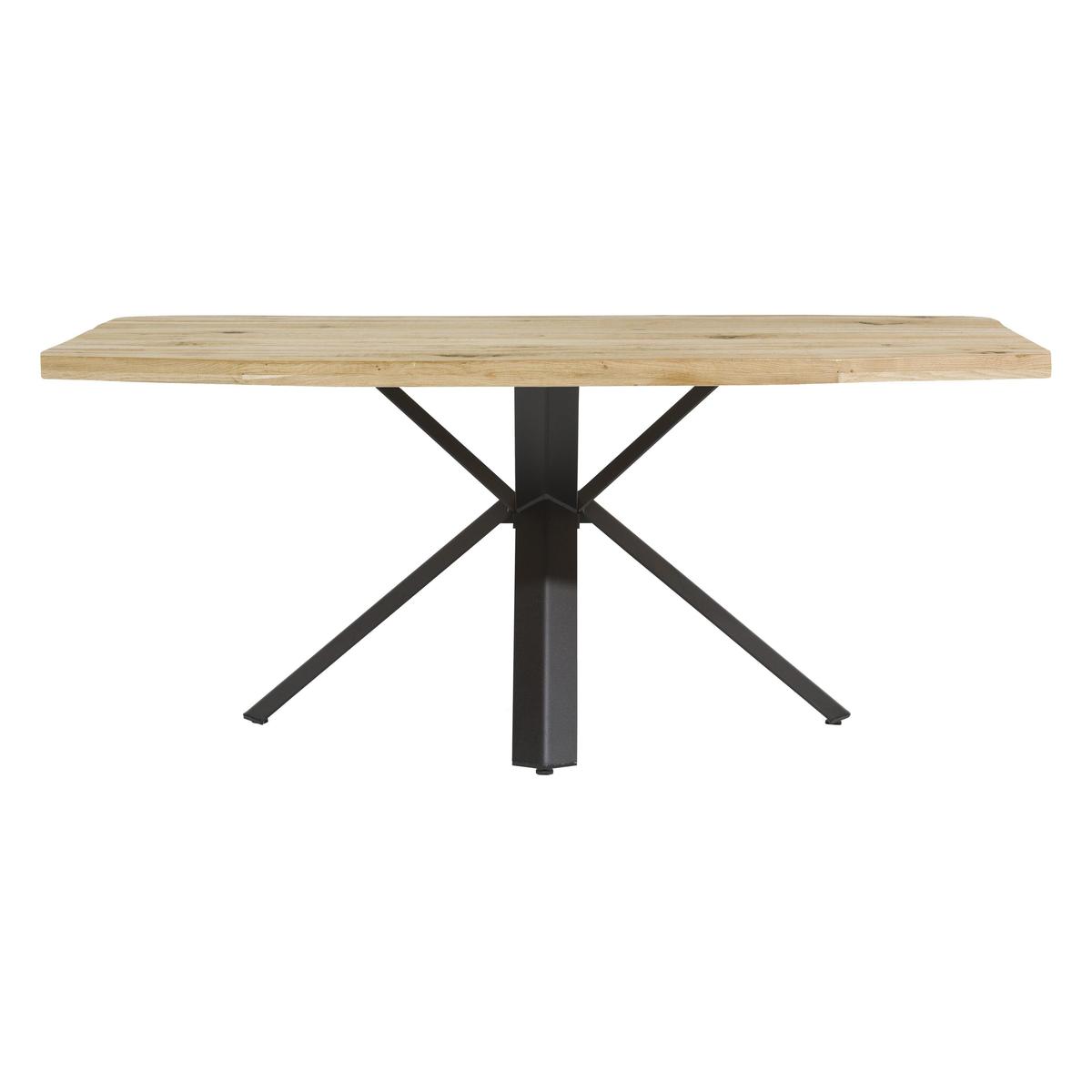 Habufa - Boston Star Leg Oak Top Dining Table - 220-cm - Brown