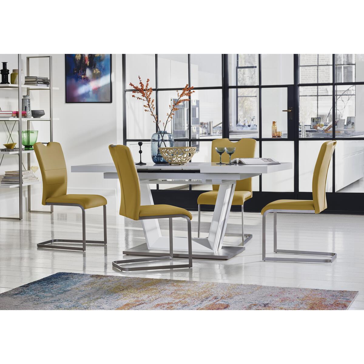 Bianco Large Extending Dining Table - White – image 5