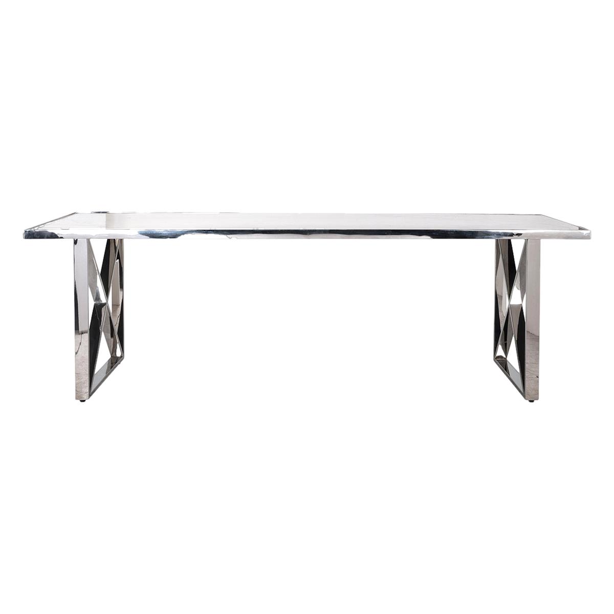 Levanto Marble Dining Table - 240-cm - White - By Furniture Village – image 2