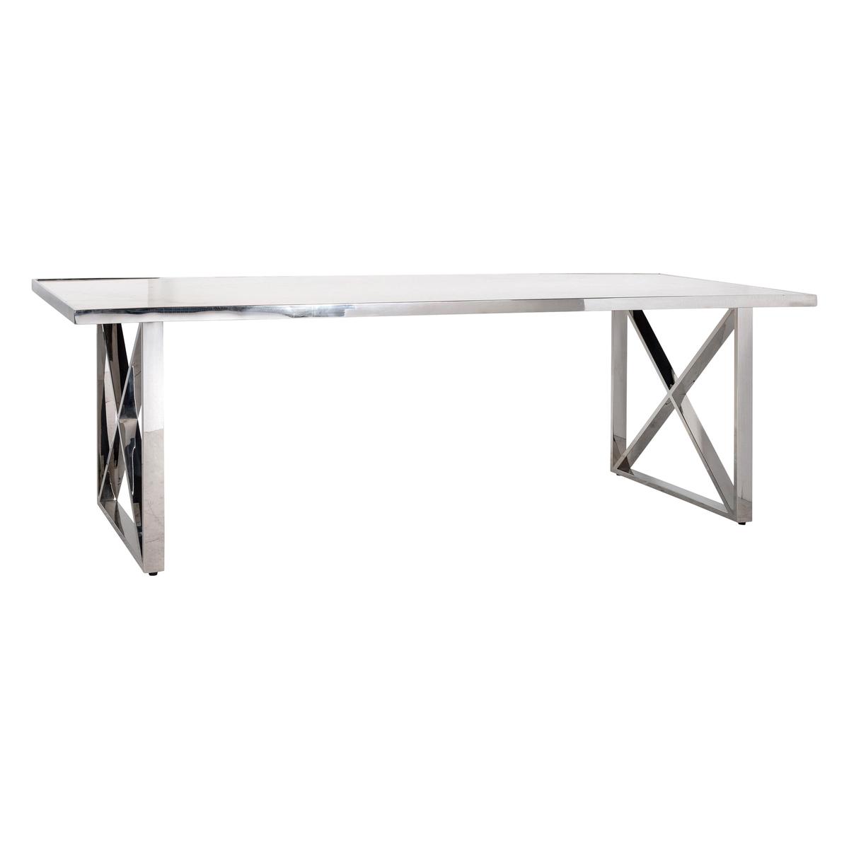 Levanto Marble Dining Table - 240-cm - White - By Furniture Village – image 1