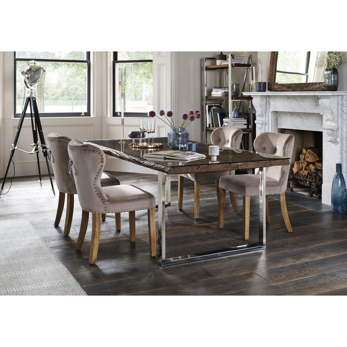 Chennai Dining Table with U-Shaped Legs - 180-cm – image 2