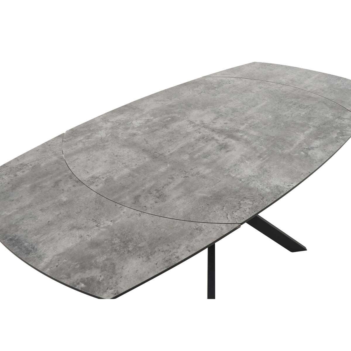 Diego Round Extending Dining Table - Grey – image 3