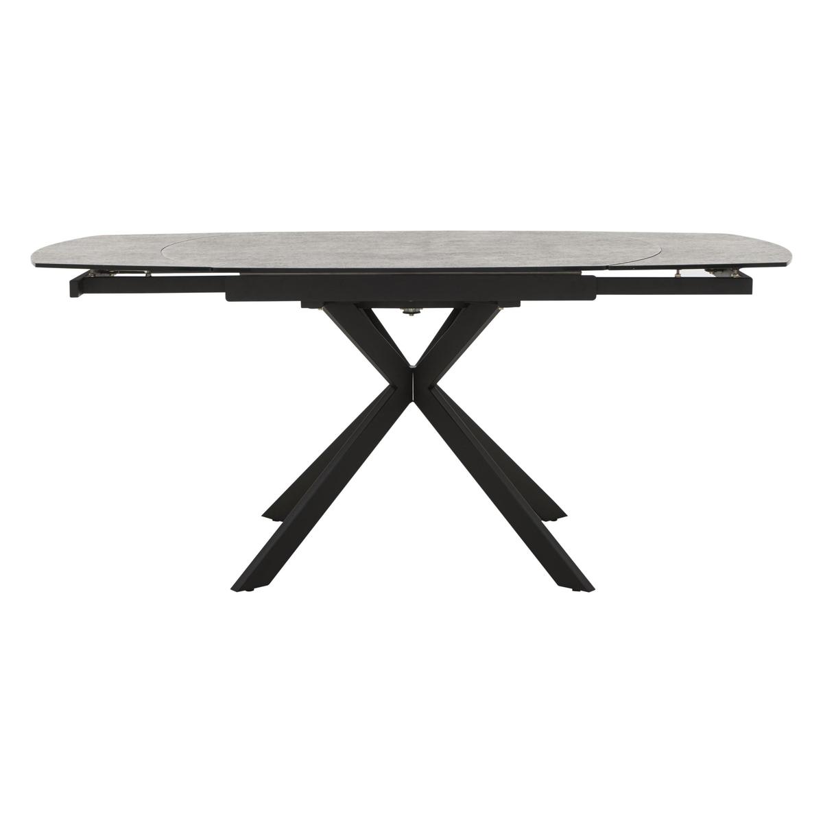 Diego Round Extending Dining Table - Grey – image 2
