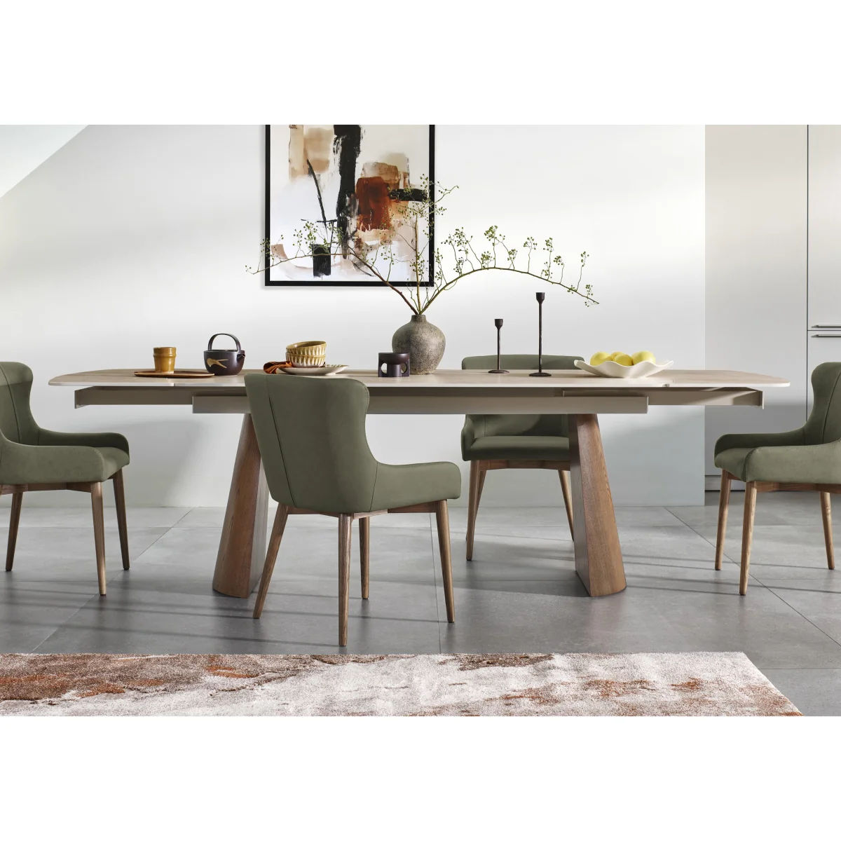 Sansa Rectangular Draw Leaf Extending Dining Table - In Time for Christmas – image 2