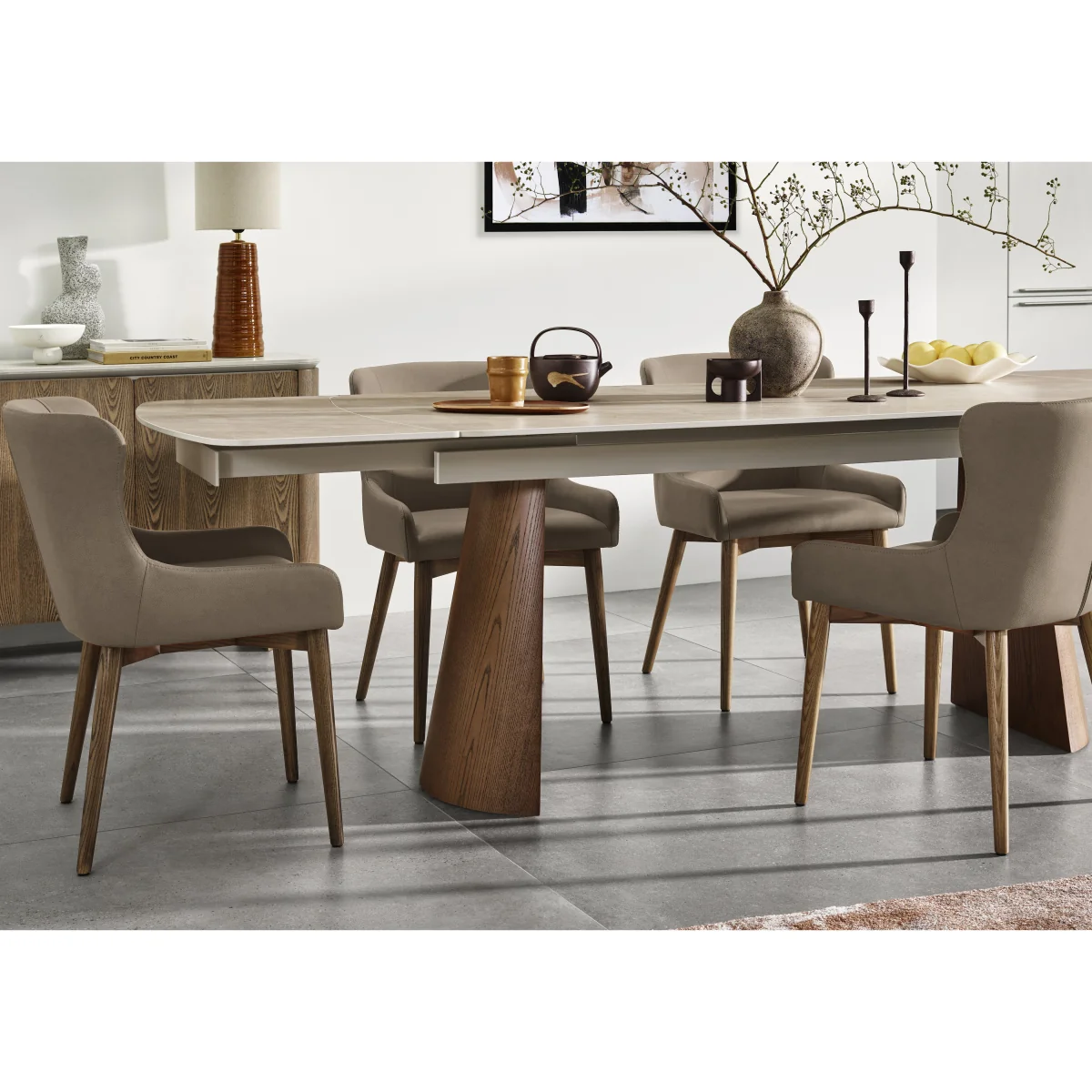 Sansa Rectangular Draw Leaf Extending Dining Table - In Time for Christmas – image 3