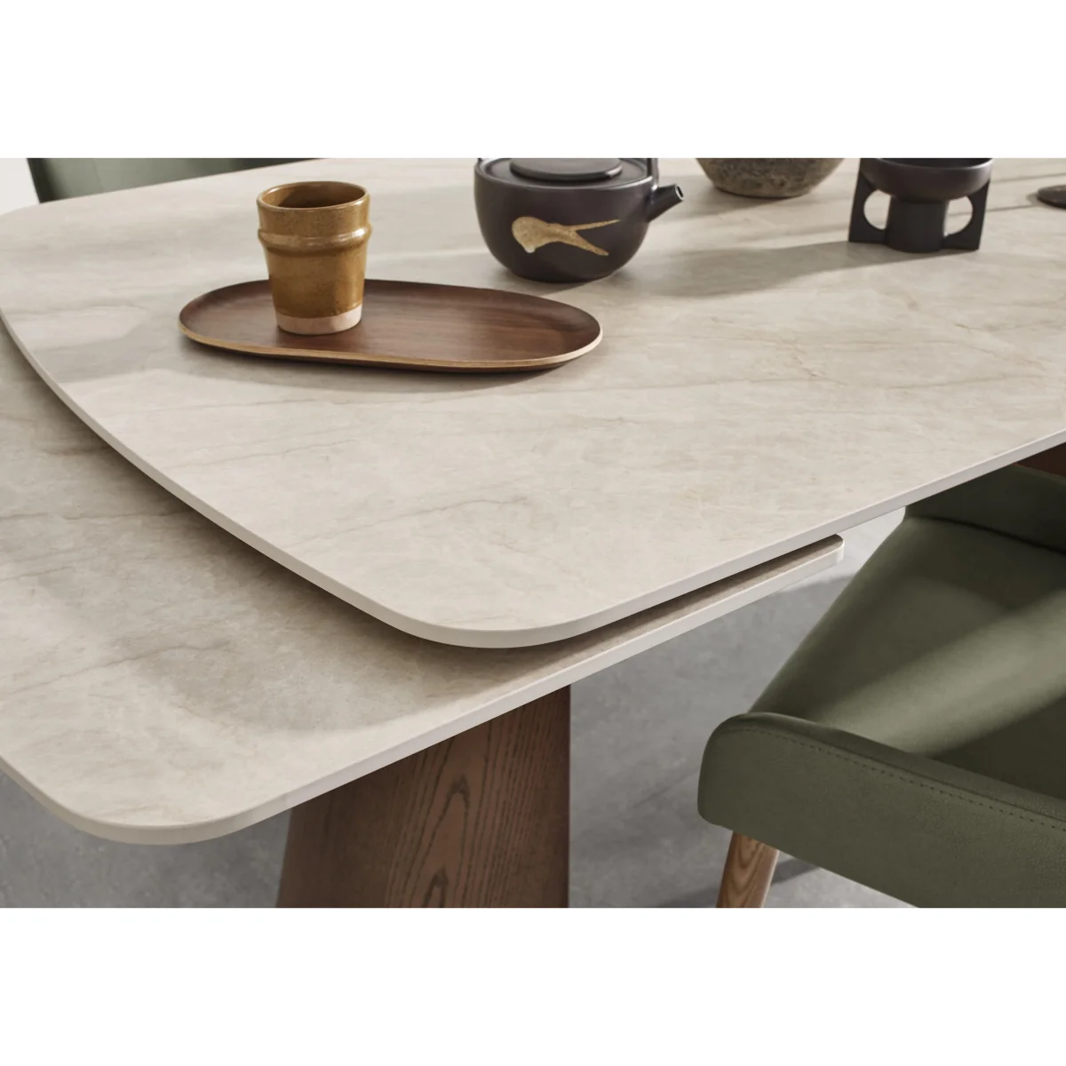 Sansa Rectangular Draw Leaf Extending Dining Table - In Time for Christmas – image 4