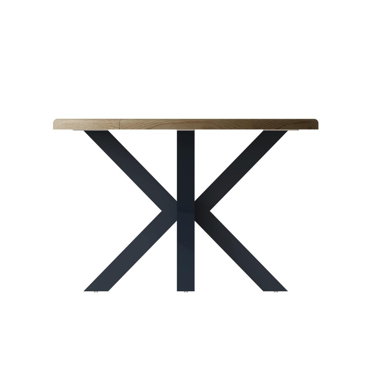 Oak & Blue Small Round Dining Table 120cm – image 4