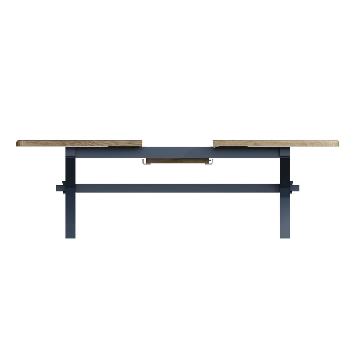 Navy & Oak Extending Dining Table - Seats 8 - Pegasus – image 6