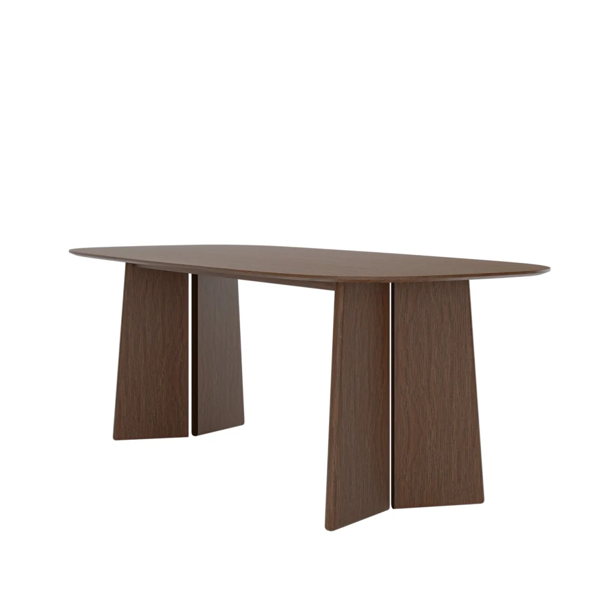 Large Rectangular Walnut Dining Table - Seats 6 - 8 - Rivo – image 3