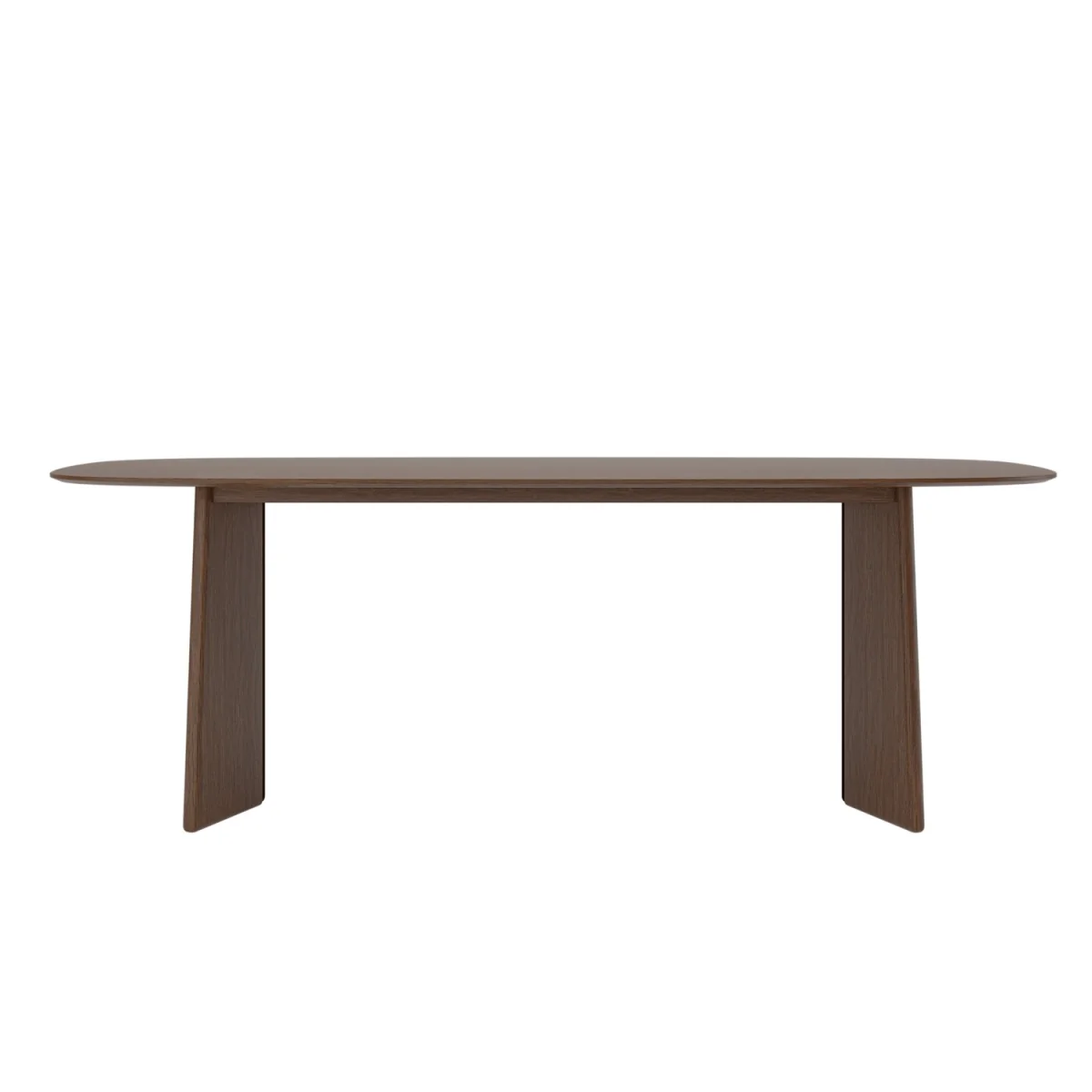 Large Rectangular Walnut Dining Table - Seats 6 - 8 - Rivo – image 5