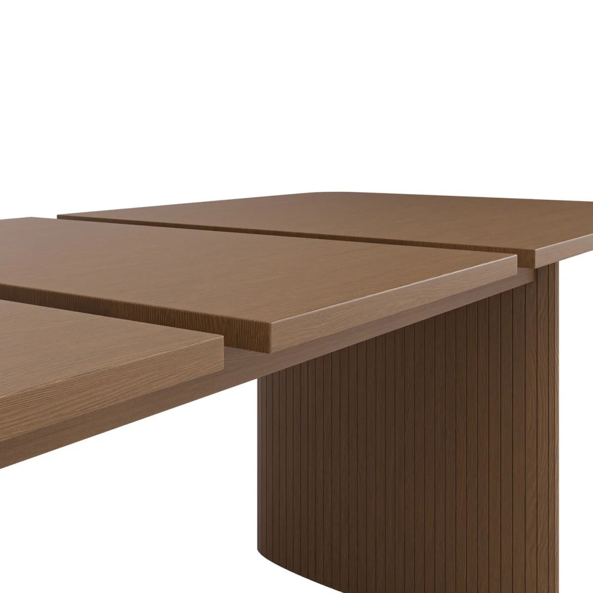 Large Walnut Extendable Dining Table - Seats 6 - 8 - Jarel – image 8
