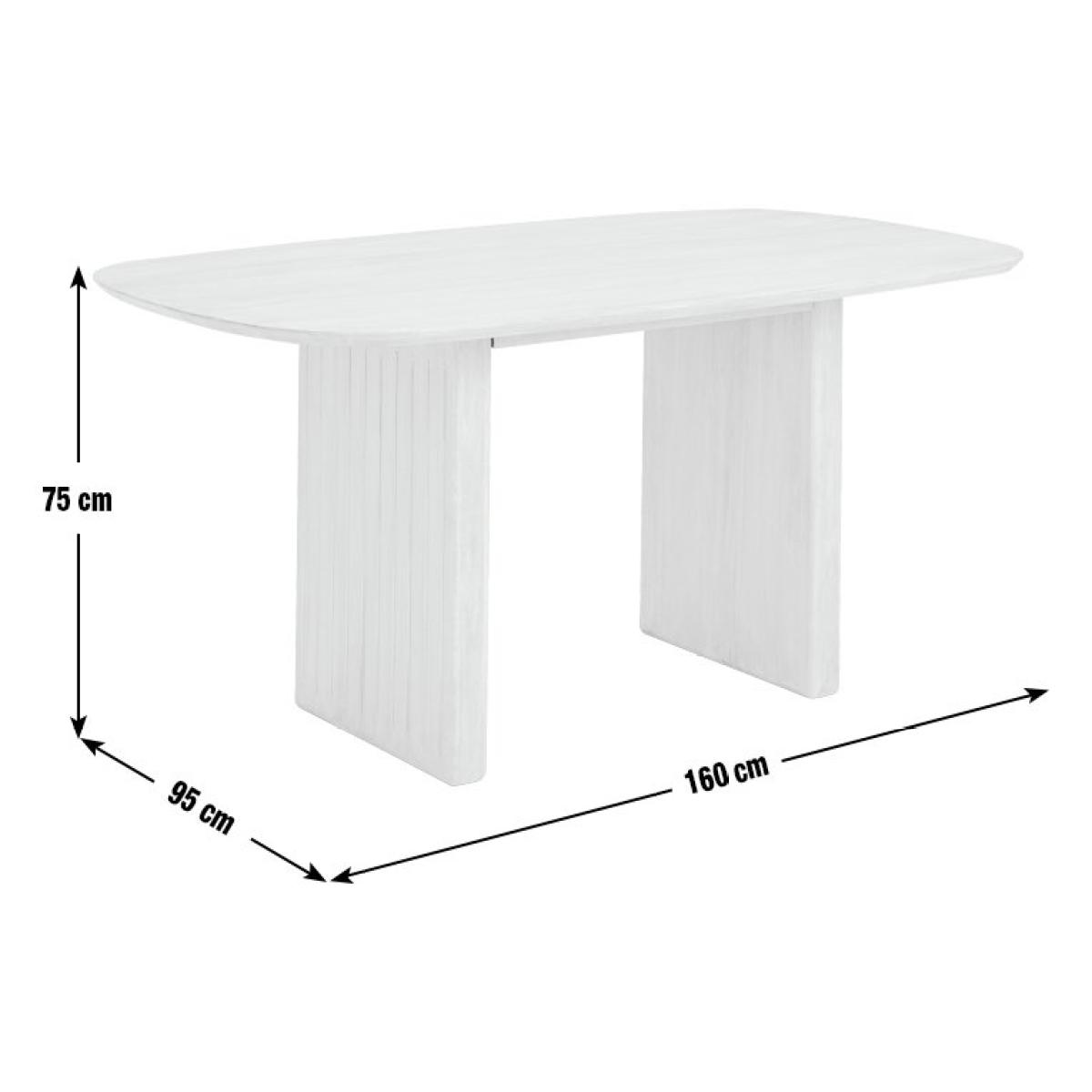 Habitat Samara Solid Wood 6 Seater Dining Table - Natural – image 3