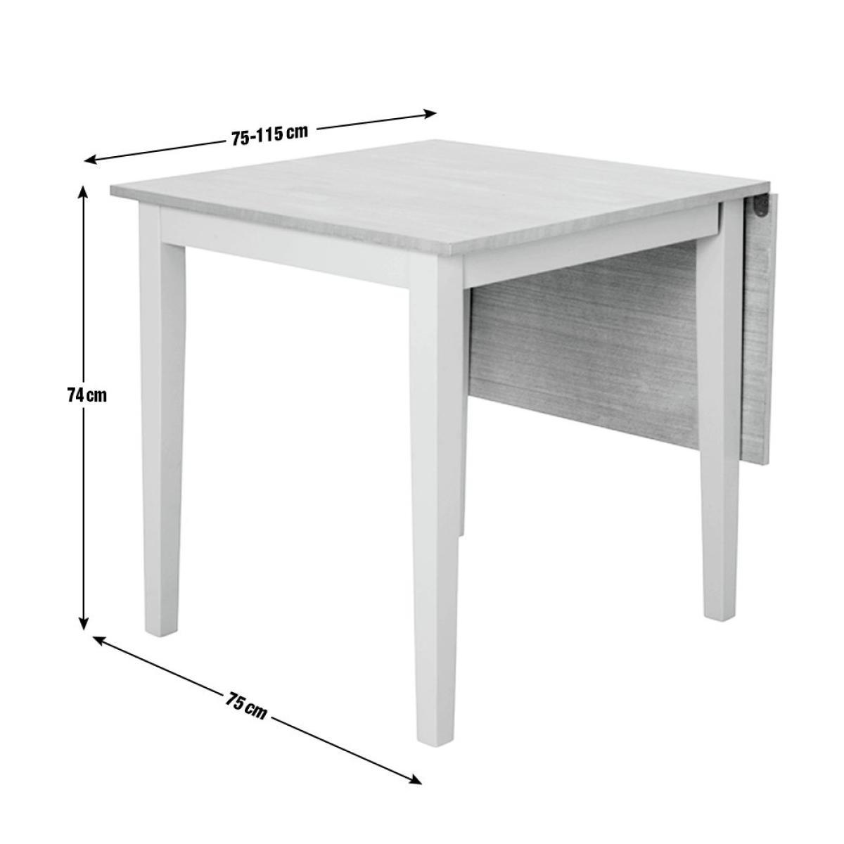 Habitat Chicago Extending 4 Seater Dining Table -Two Tone – image 9