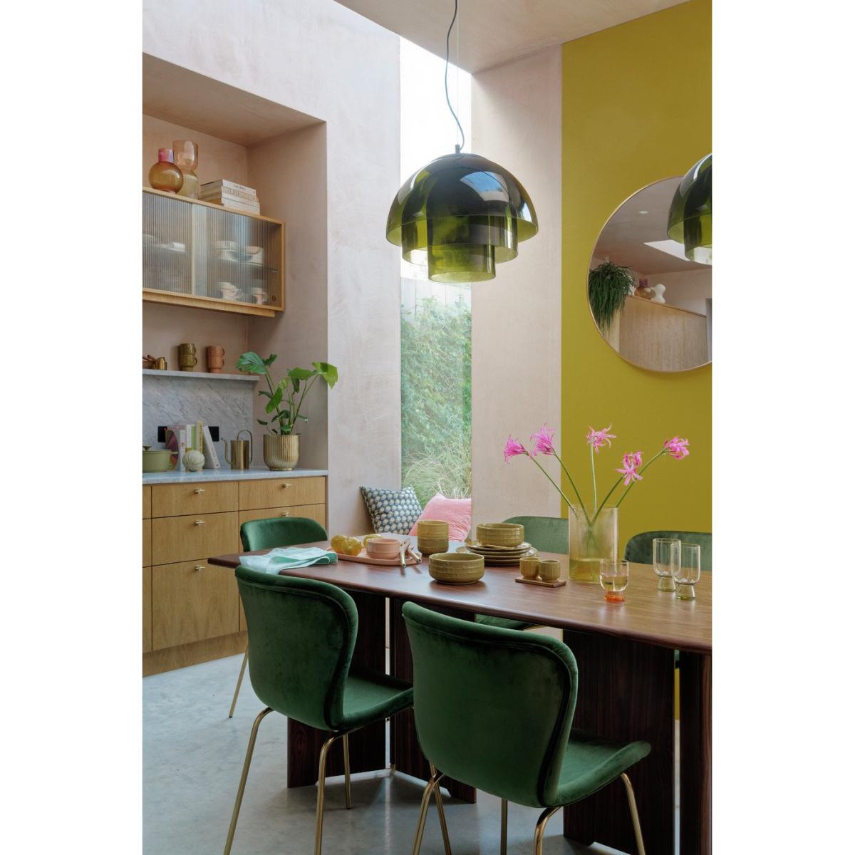 Habitat Frazer Wood Effect Dining Table & 4 Green Chairs – image 12