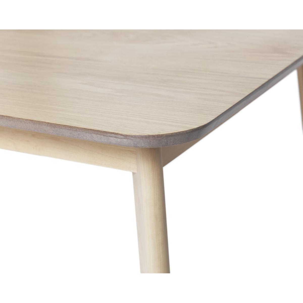 Habitat Skandi Solid Wood Dining Table & 4 Orange Chairs – image 3