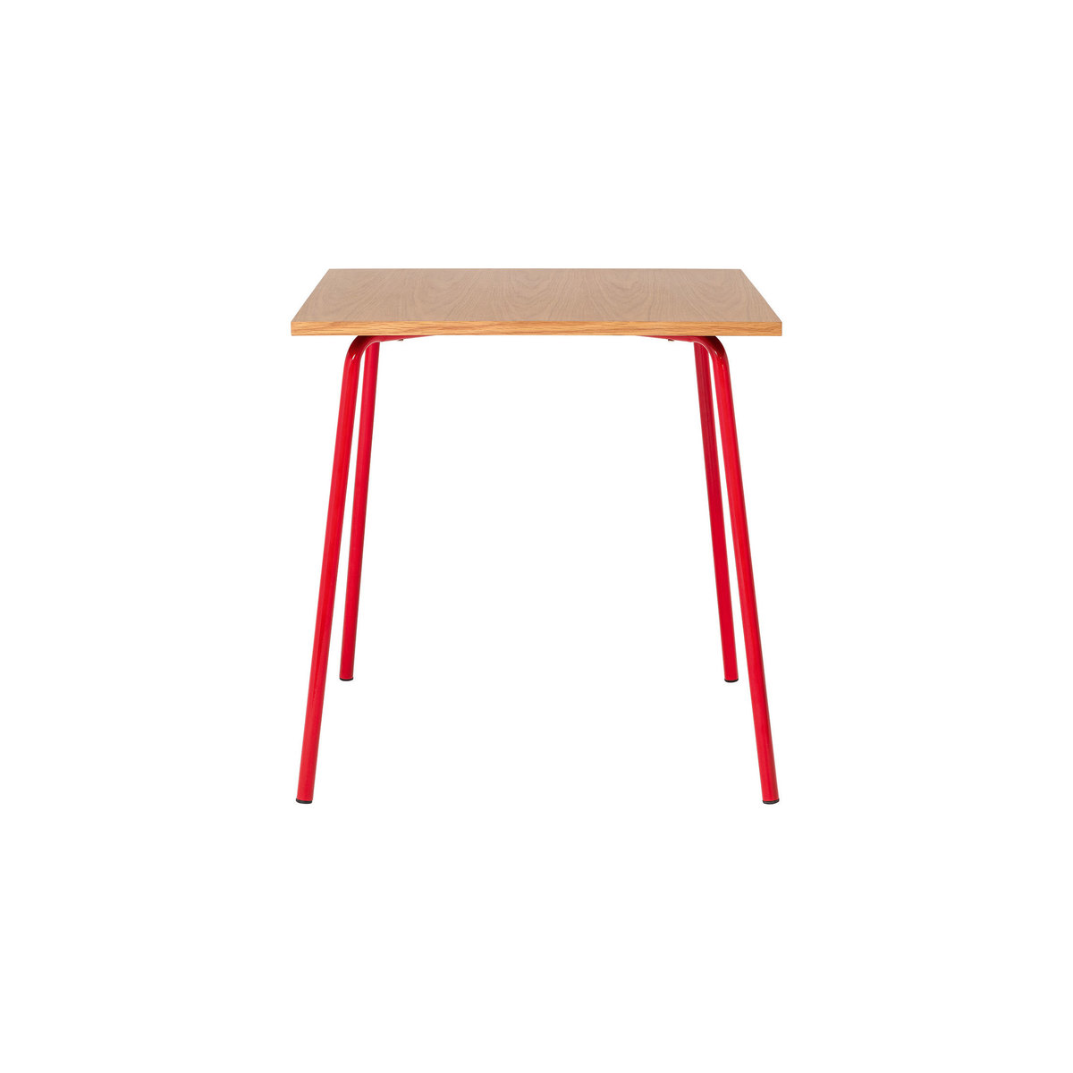 Habitat Kirby Oak and Red Gloss Metal 4 Seater Dining Table – image 2