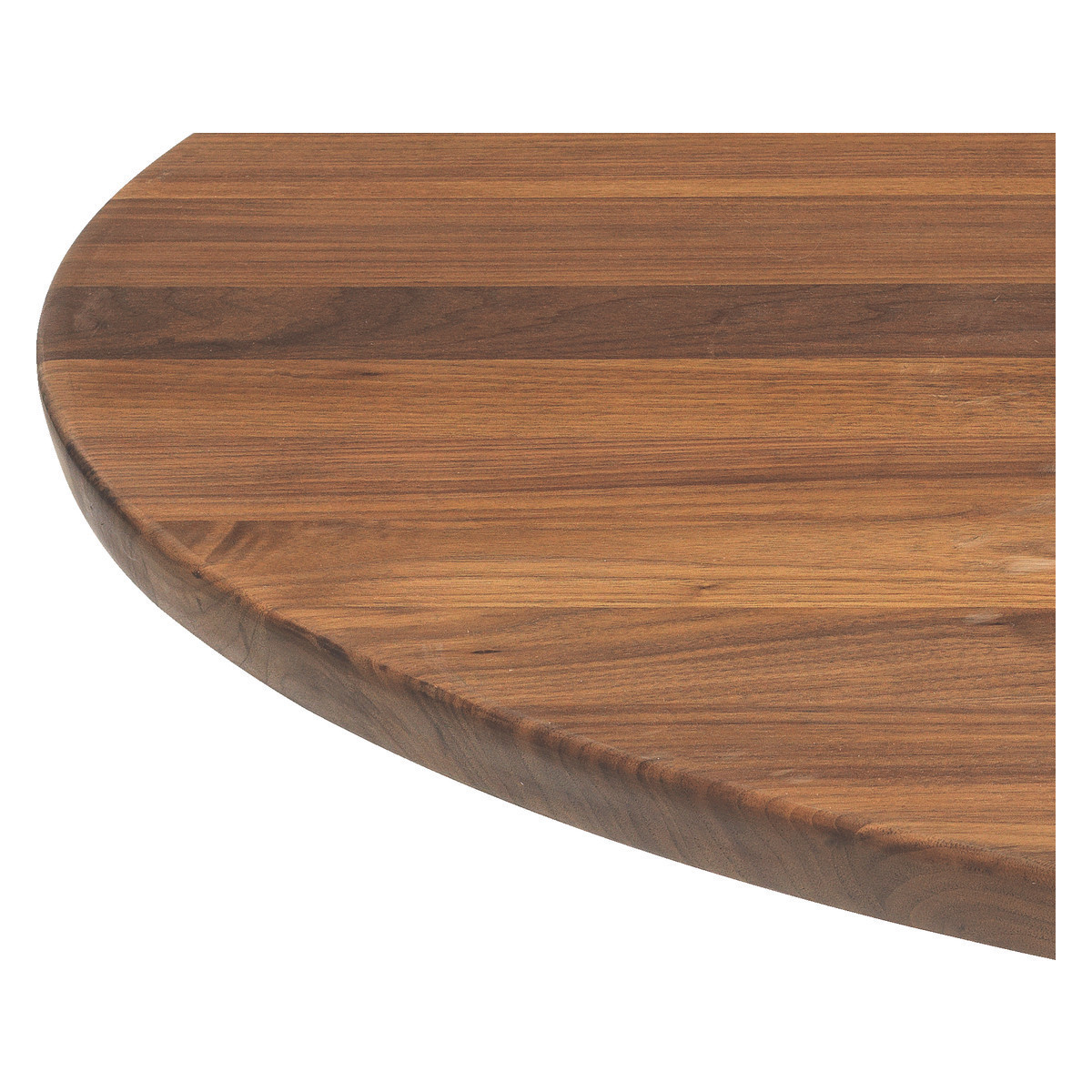 Vince 4 Seat Round Walnut Dining Table, Walnut – image 3