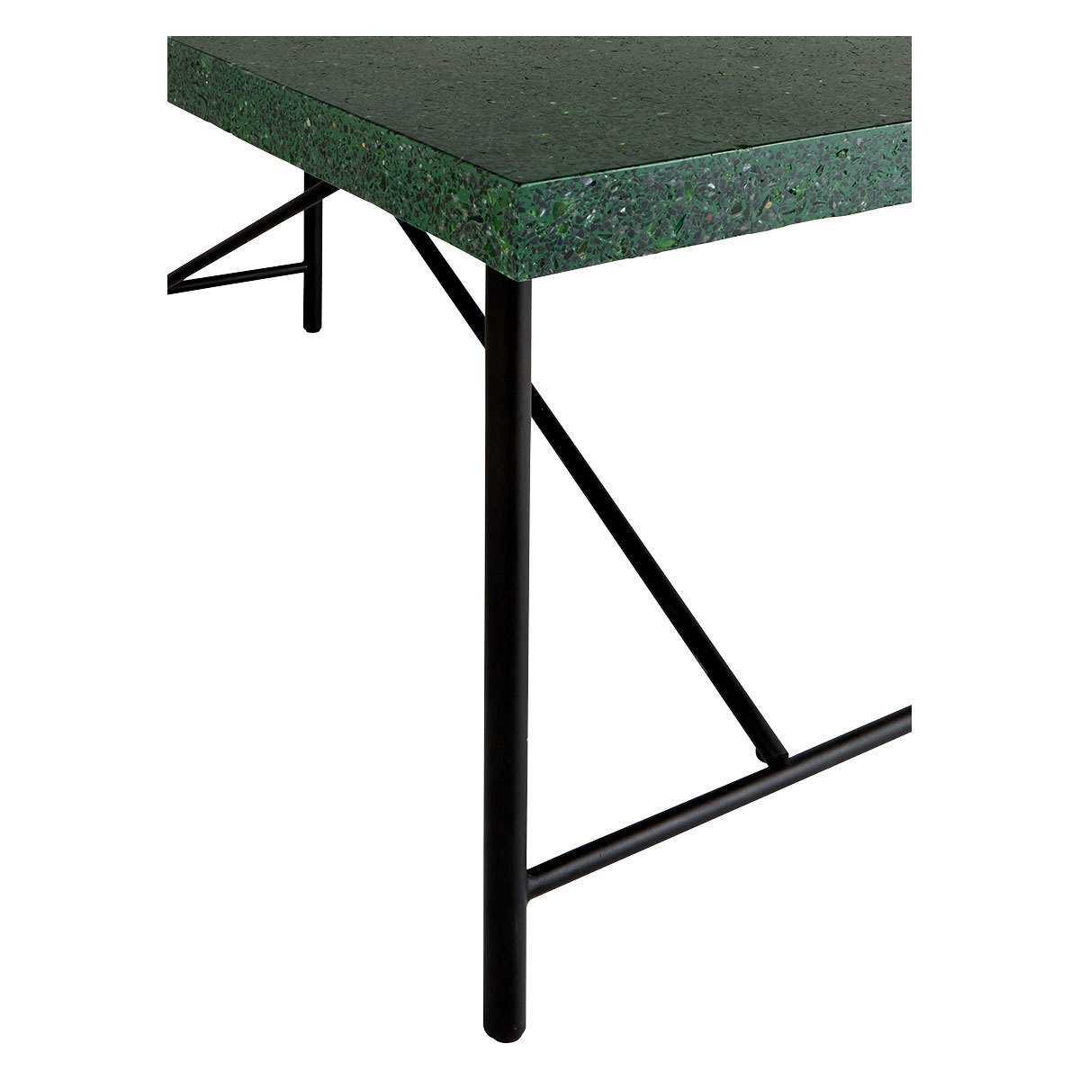 Arianne 8 Seater Green Terazzo Dining Table, Green Terrazzo – image 4