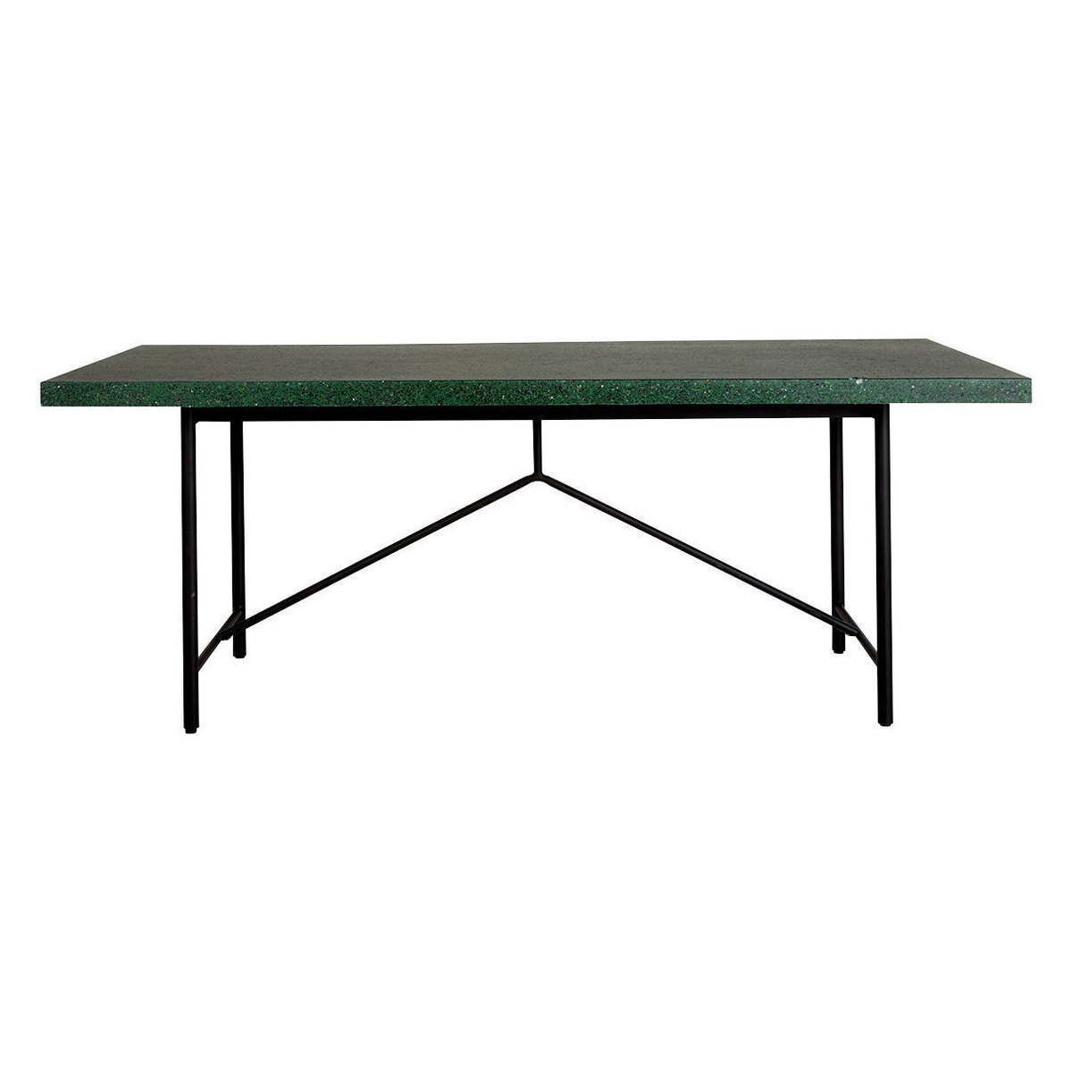 Arianne 8 Seater Green Terazzo Dining Table, Green Terrazzo – image 2