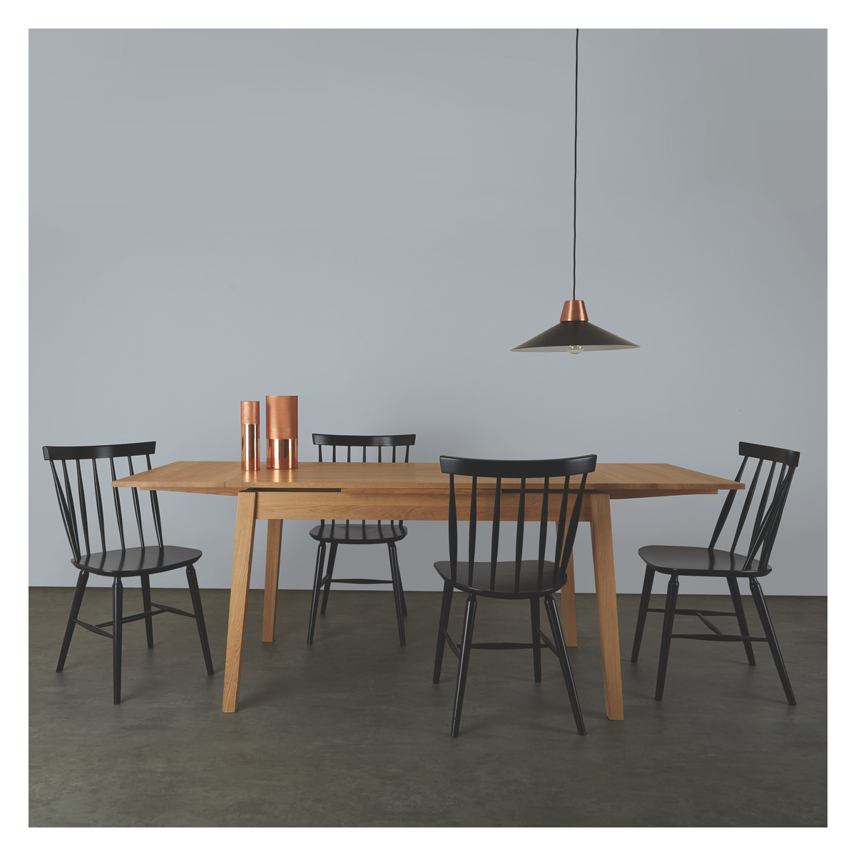 Ruskin Ii 4-6 Seat Oak Extending Dining Table, Natural – image 7