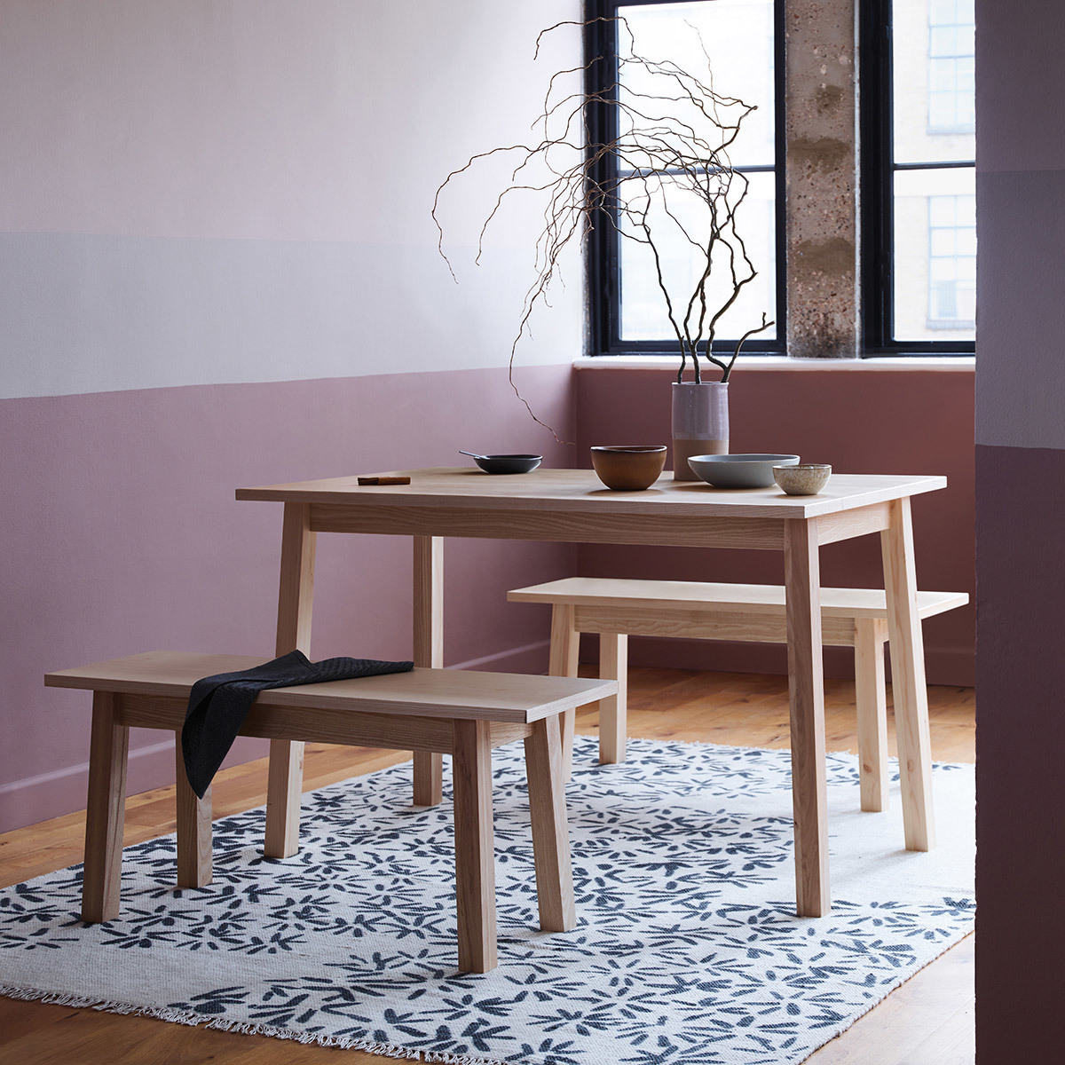 Belami 4 Seater Ash Dining Table, Natural – image 5