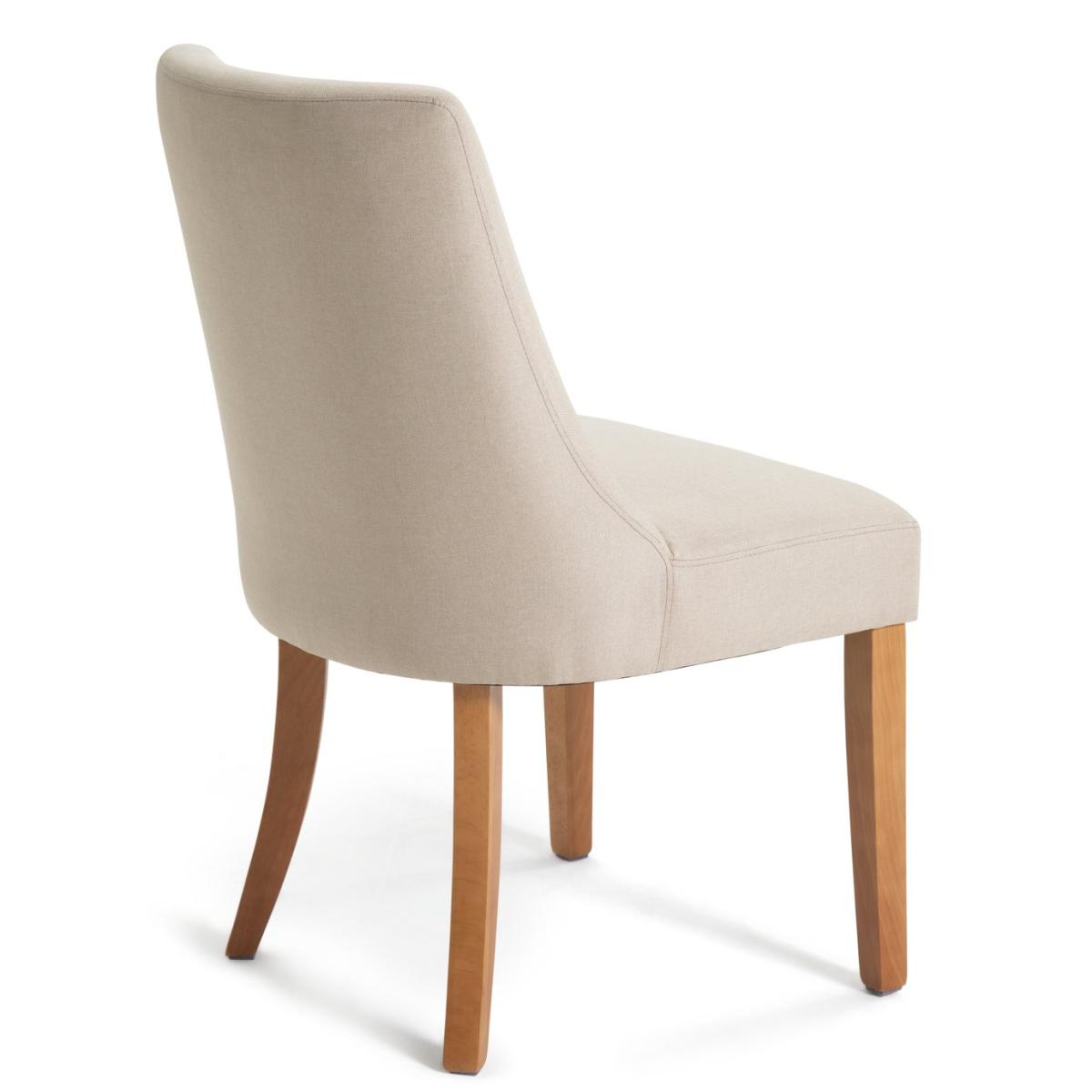 Habitat Radius Oak Dining Table & 8 Alec Cream Chairs – image 12