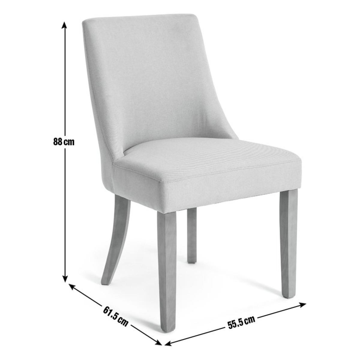Habitat Radius Oak Dining Table & 8 Alec Cream Chairs – image 4