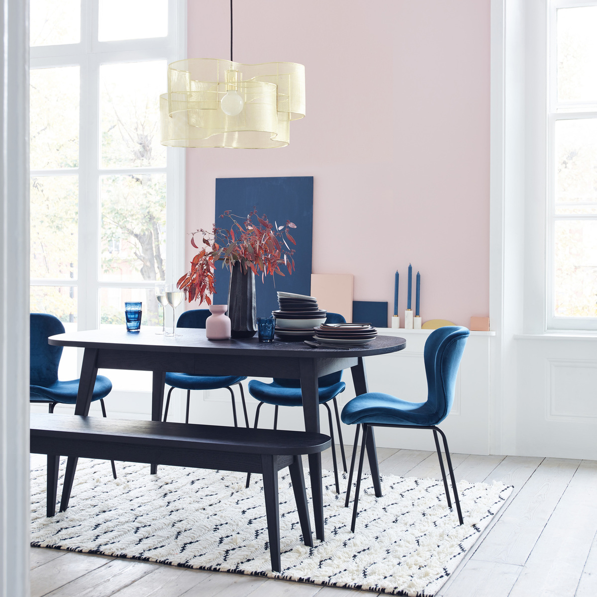 Habitat Etta Extending 6 - 8 Seater Dining Table Black Stain – image 7