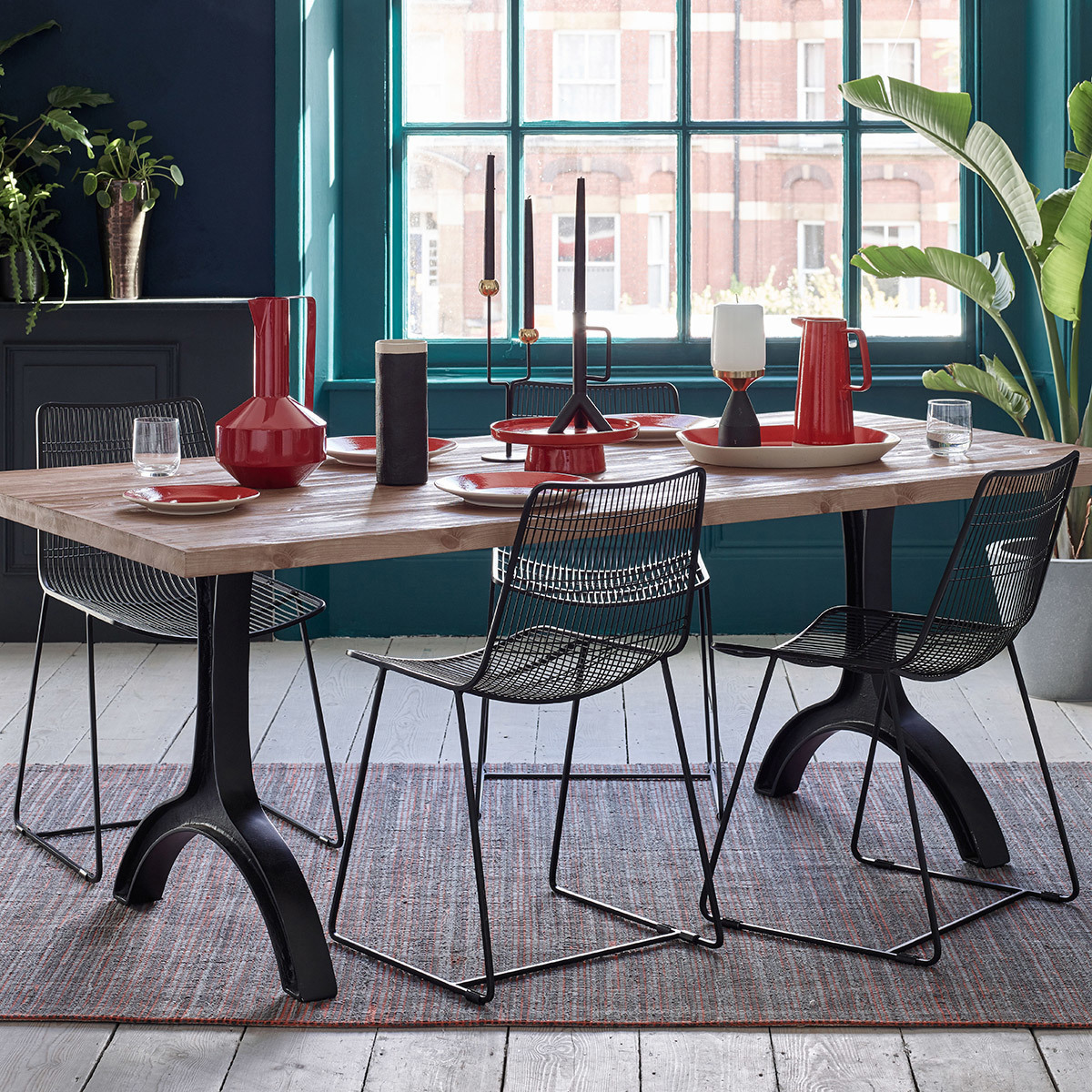 Ringo 8 Seater Cast Aluminium And Solid Pine Dining Table, Natural – image 5