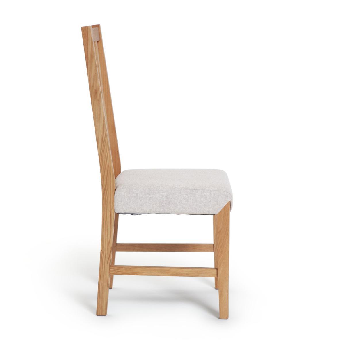 Habitat Kent Wood Veneer Dining table & 6 Rosmond Oak Chairs – image 4