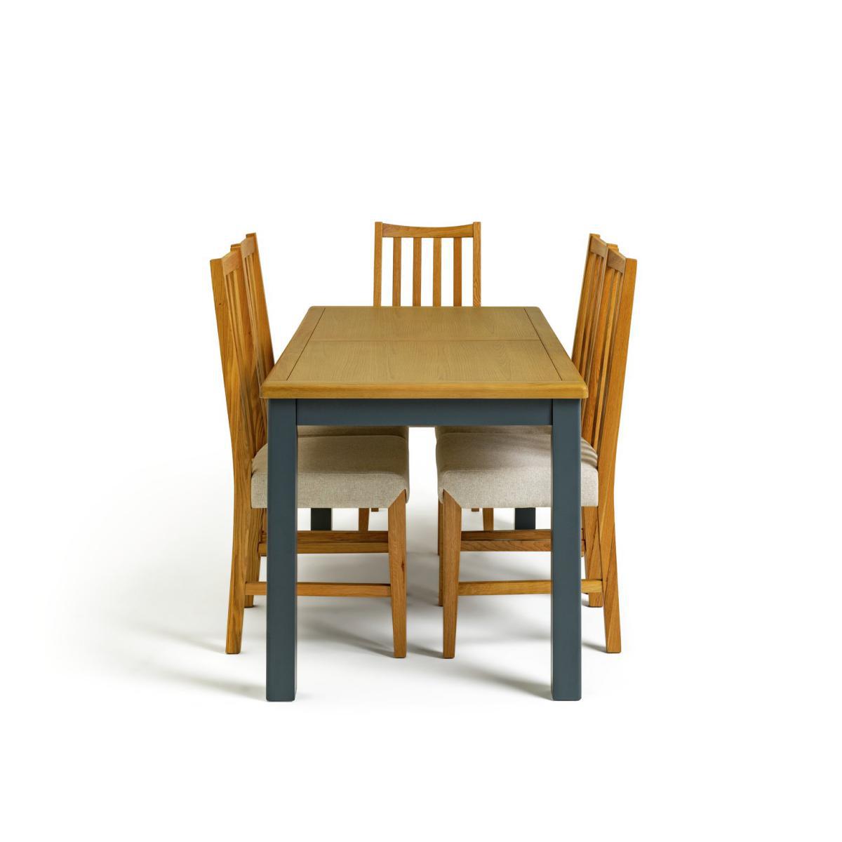 Habitat Kent Wood Veneer Dining table & 6 Rosmond Oak Chairs – image 8