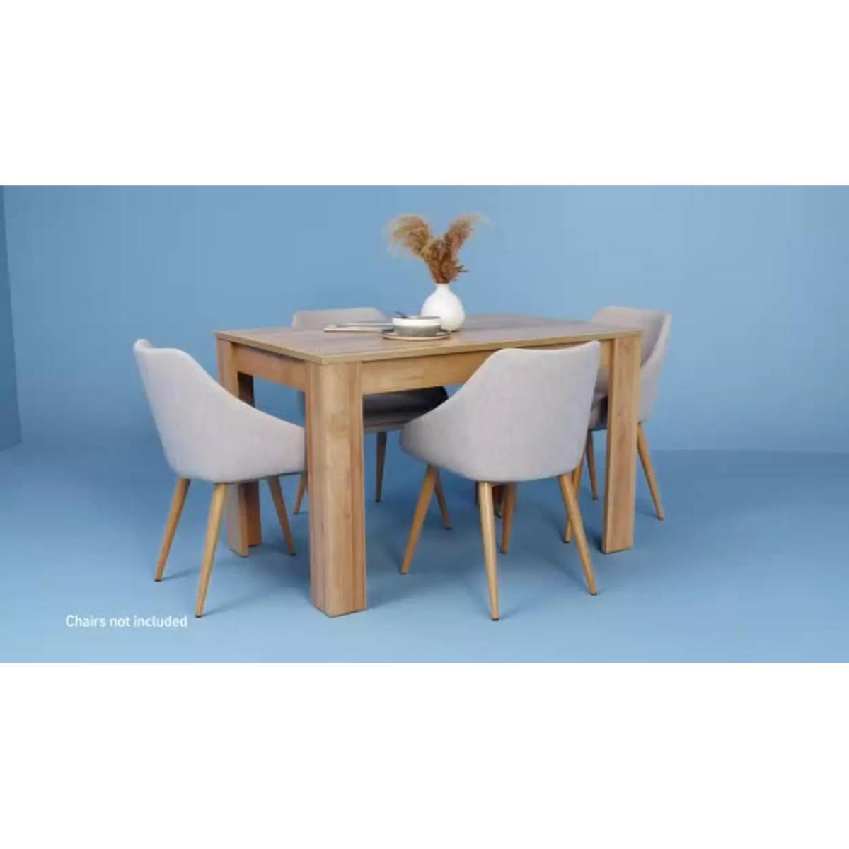 Habitat Miami 4 Seater Dinner Table - Oak Effect – image 2
