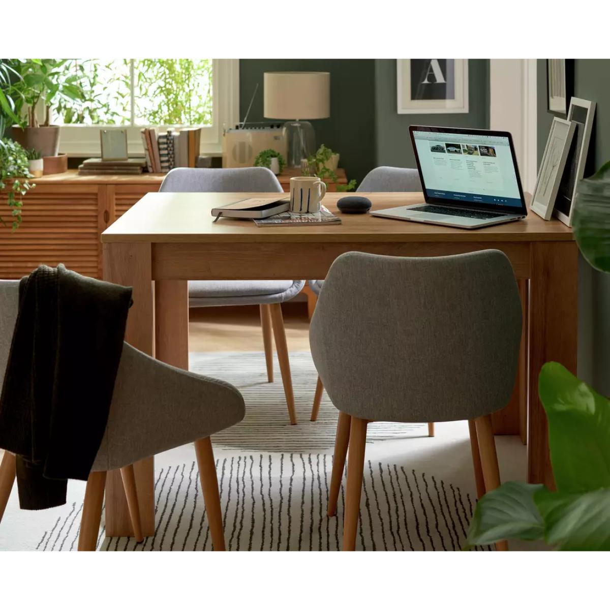 Habitat Miami 4 Seater Dinner Table - Oak Effect – image 3