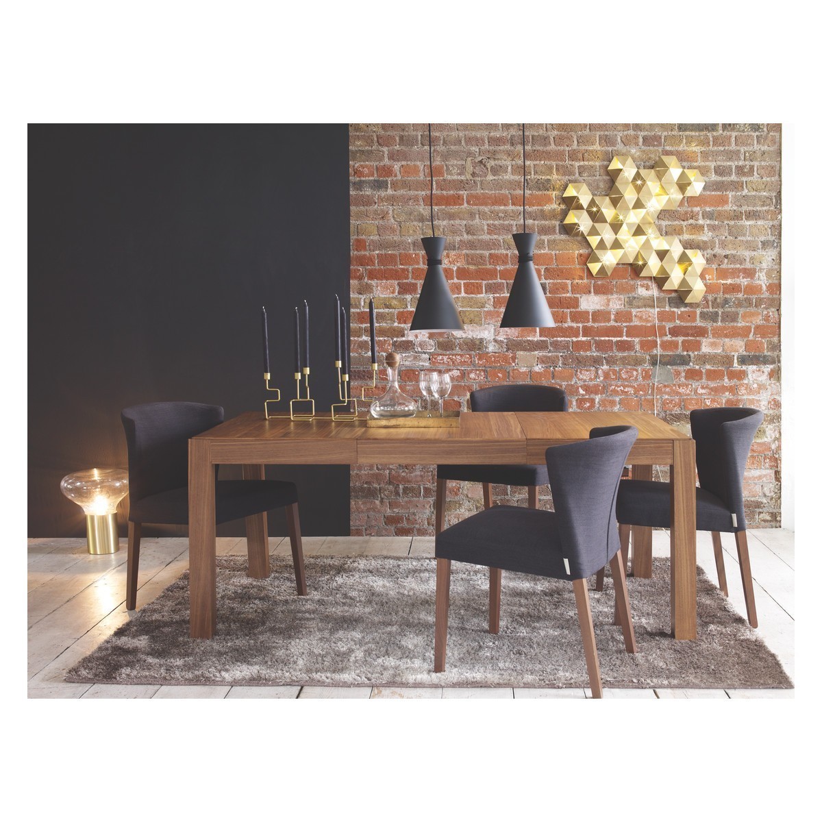 Habitat Drio Extending Walnut 4-10 Seater Dining Table – image 6