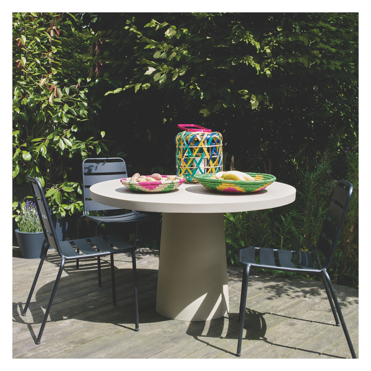 Tico 4-6 Seat Round Garden Table, Ecru – image 3